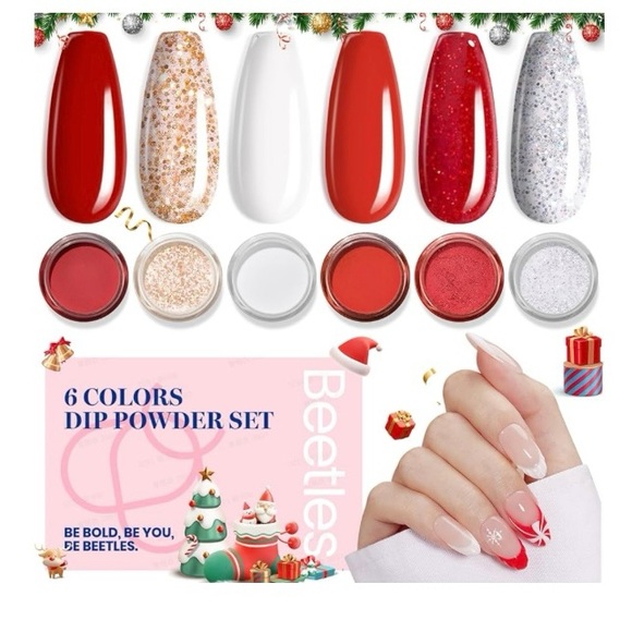 CHRISTMAS COLORS DIP  NAIL POLISH  KIT - Picture 8 of 13